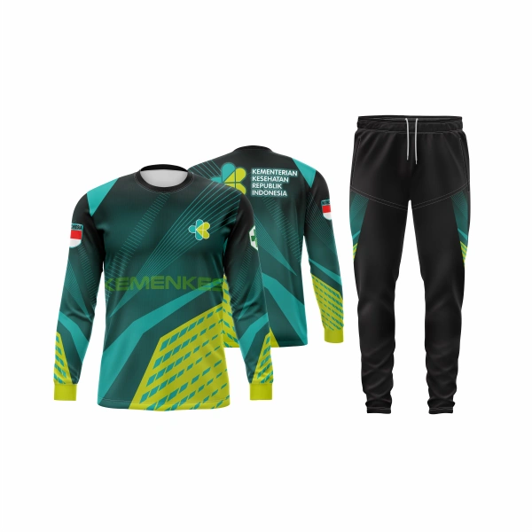 Setelan Jersey Oblong Panjang Kemenkes - foto 3