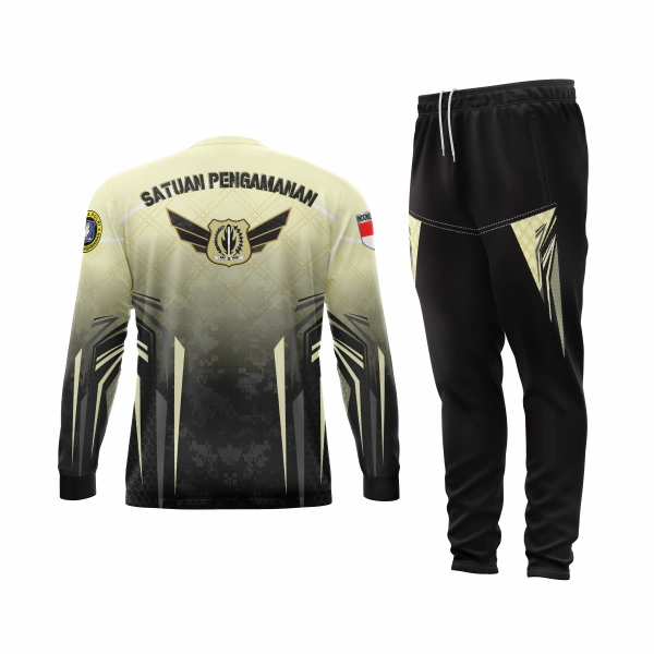 Setelan Jersey Oblong Panjang Satpam Yellow Star - foto 2