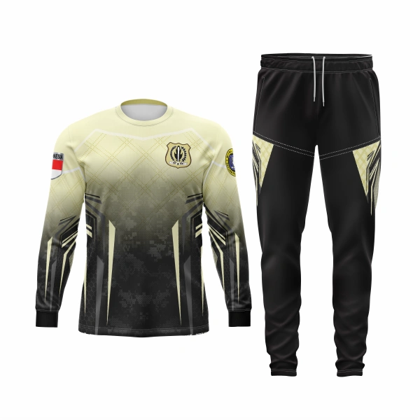 Setelan Jersey Oblong Panjang Satpam Yellow Star - foto 1