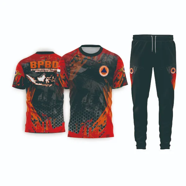 Setelan Jersey Oblong Pendek BPBD - foto 3