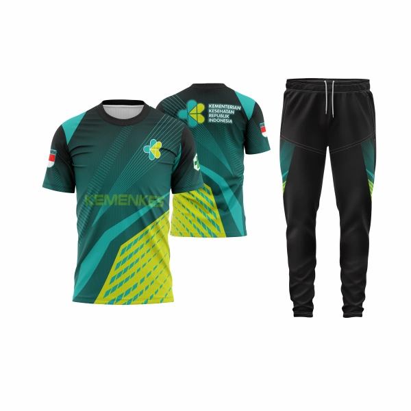 Setelan Jersey Oblong Pendek Kemenkes - foto 3