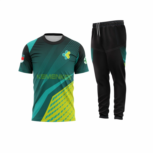 Setelan Jersey Oblong Pendek Kemenkes - foto 1