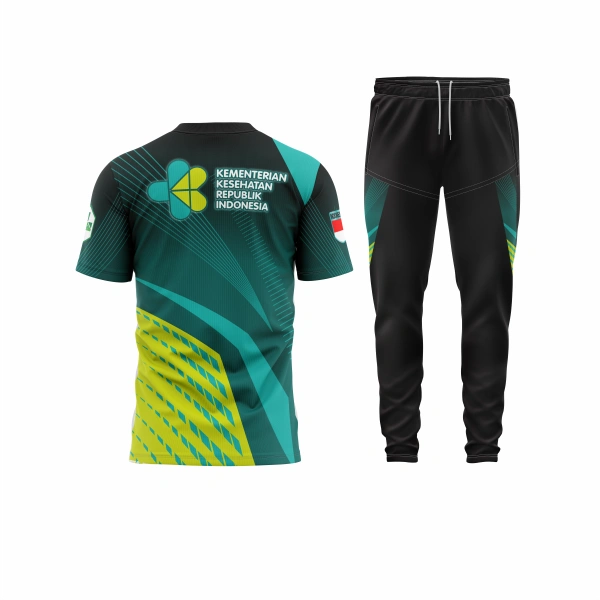 Setelan Jersey Oblong Pendek Kemenkes - foto 2
