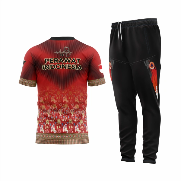 Setelan Jersey Oblong Pendek Perawat - foto 2