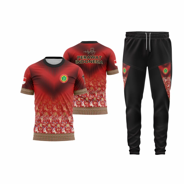 Setelan Jersey Oblong Pendek Perawat - foto 3