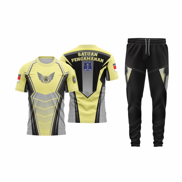 Setelan Jersey Oblong Pendek Satpam Bumblebee - foto 3