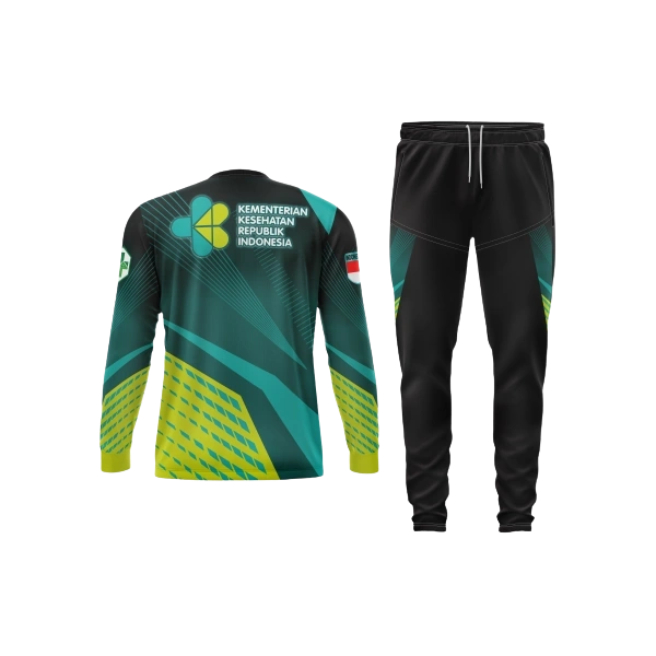 Setelan Jersey Oblong Panjang Kemenkes - foto 3