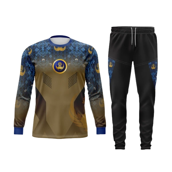 Setelan Jersey Oblong Panjang Korpri
