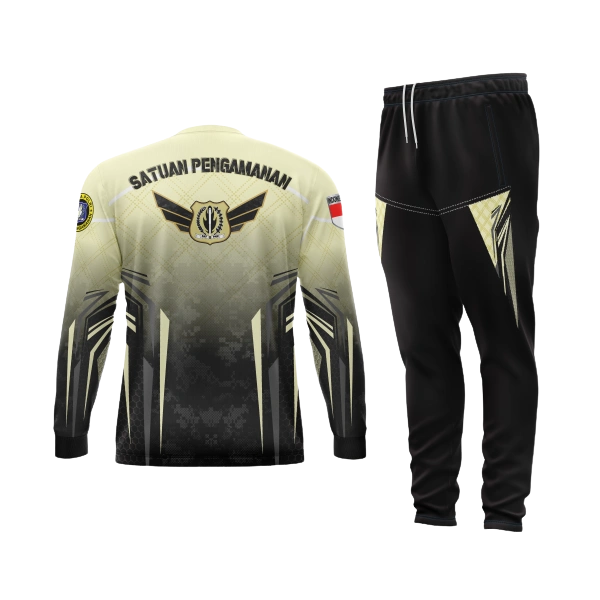 Setelan Jersey Oblong Panjang Satpam Yellow Star - foto 2