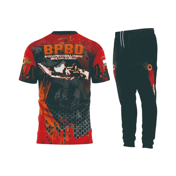 Setelan Jersey Oblong Pendek BPBD - foto 2