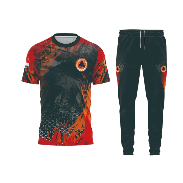 Setelan Jersey Oblong Pendek BPBD