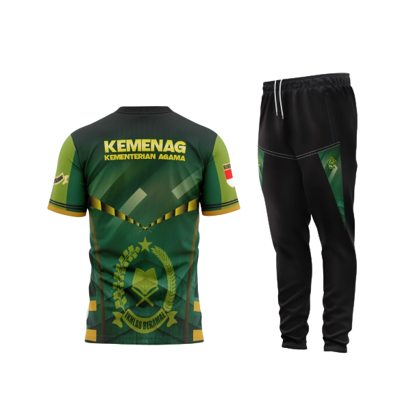 Setelan Jersey Oblong Pendek Kemenag - foto 2