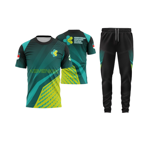 Setelan Jersey Oblong Pendek Kemenkes - foto 3