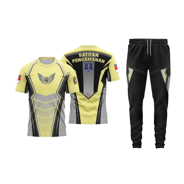 Setelan Jersey Oblong Pendek Satpam Bumblebee - foto 3