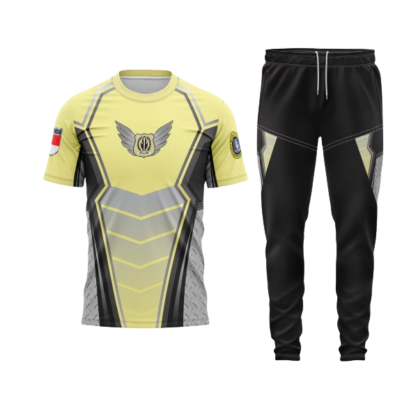 Setelan Jersey Oblong Pendek Satpam Bumblebee
