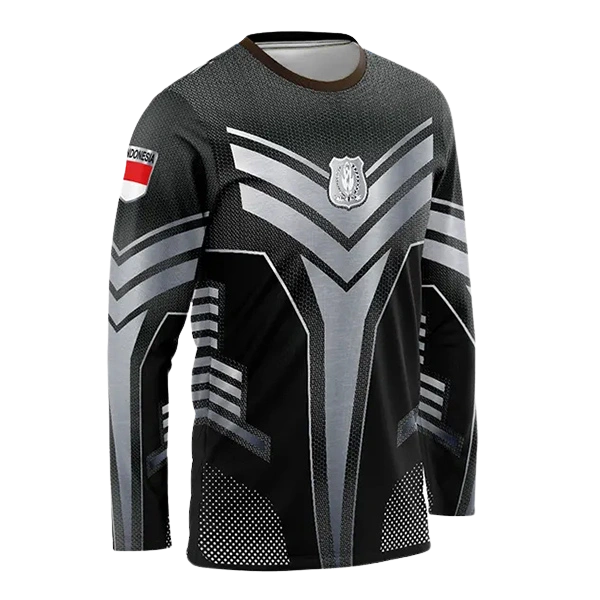 JERSEY SATPAM BLACK PHANTER / KAOS DRIFIT SATPAM BLACK PANTHER PANJANG - foto 3
