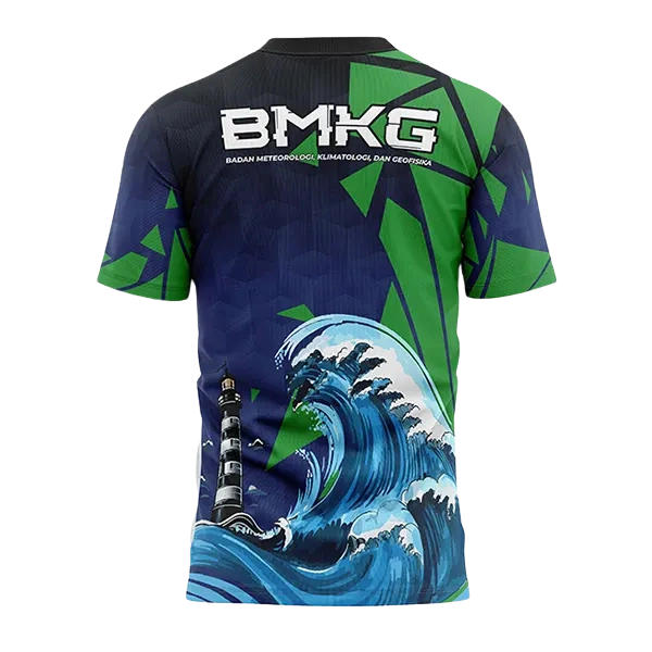 JERSEY BMKG / JERSEY BADAN METEOROLOGI KLIMATOLOGI DAN GEOFISIKA / Kaos Pendek - foto 2
