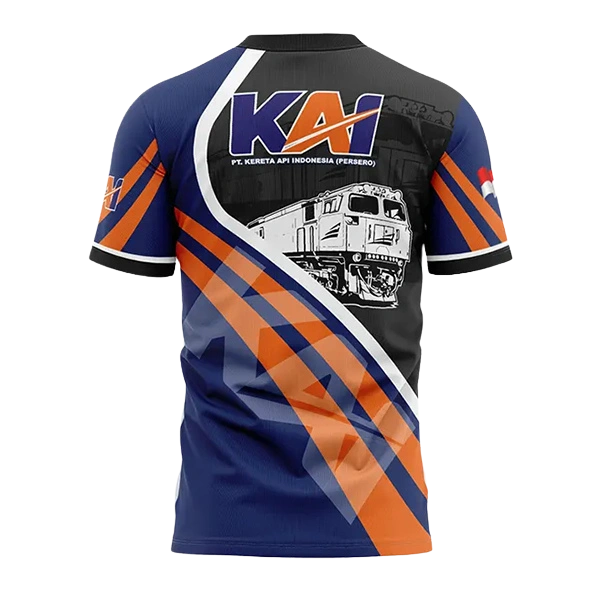 Jersey Kai Oblong Pendek / Baju Kereta Api Indonesia - foto 2