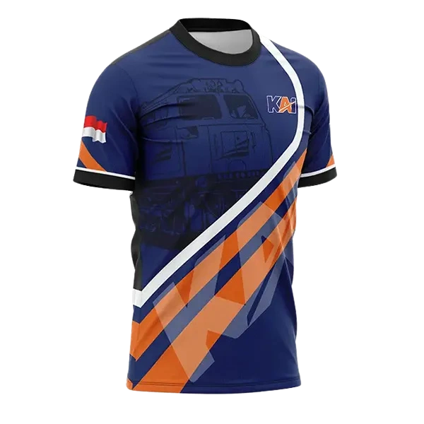 Jersey Kai Oblong Pendek / Baju Kereta Api Indonesia - foto 3