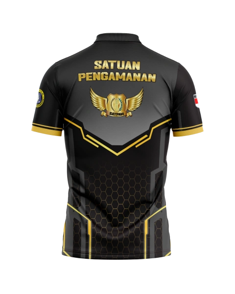 Jersey Polo Pendek Satpam Blackshine - foto 3