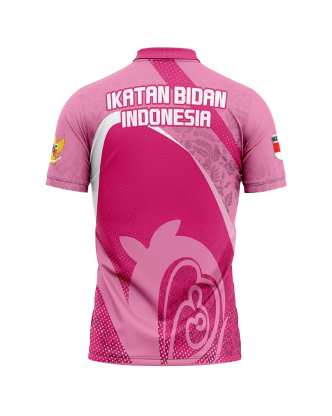 Jersey Polo Pendek Bidan Pink - foto 3