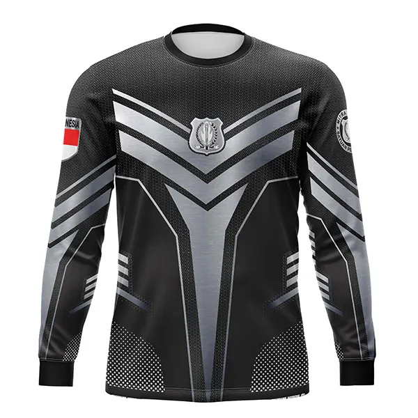 JERSEY SATPAM BLACK PHANTER / KAOS DRIFIT SATPAM BLACK PANTHER PANJANG - foto 1