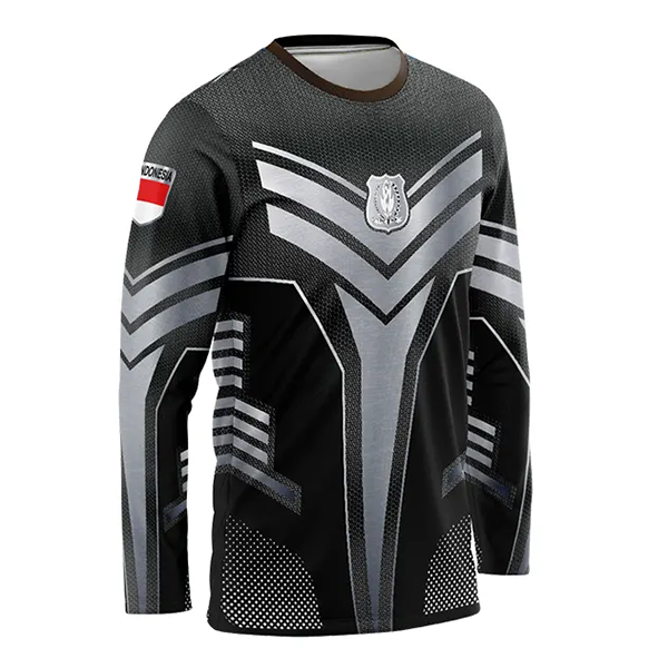JERSEY SATPAM BLACK PHANTER / KAOS DRIFIT SATPAM BLACK PANTHER PANJANG - foto 2