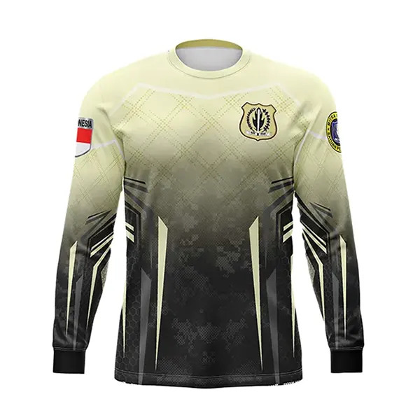 JERSEY SATPAM YELLOW STAR Cepat Kering Berpori Nyaman Uniseks - foto 1