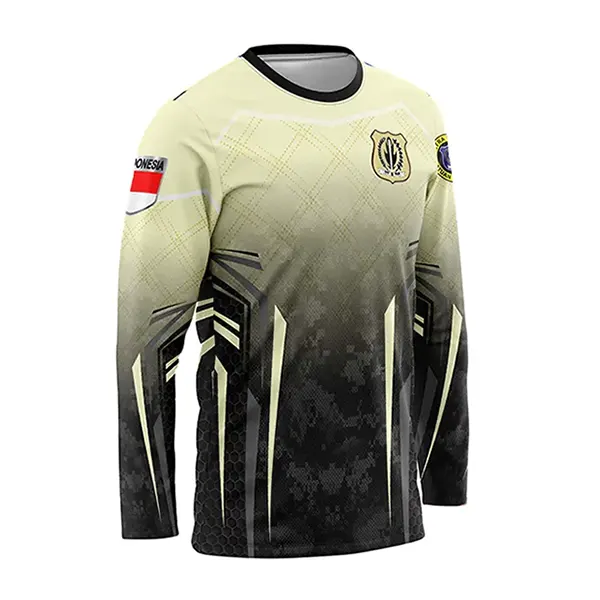 JERSEY SATPAM YELLOW STAR Cepat Kering Berpori Nyaman Uniseks - foto 2