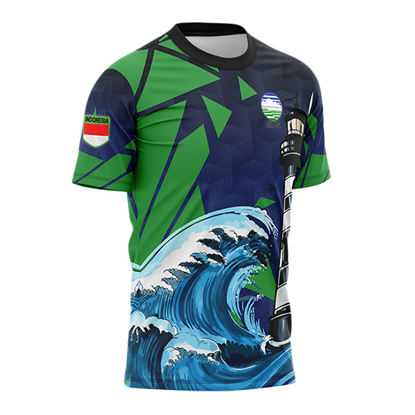 JERSEY BMKG / JERSEY BADAN METEOROLOGI KLIMATOLOGI DAN GEOFISIKA / Kaos Pendek - foto 2