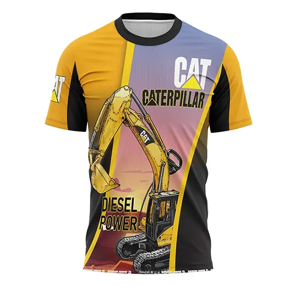 JERSEY TAMBANG / EXCAVATOR Olahraga Cepat Kering Berpori Nyaman Uniseks Baju Pakaian - foto 1