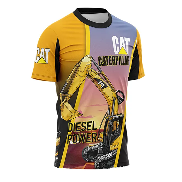 JERSEY TAMBANG / EXCAVATOR Olahraga Cepat Kering Berpori Nyaman Uniseks Baju Pakaian - foto 2