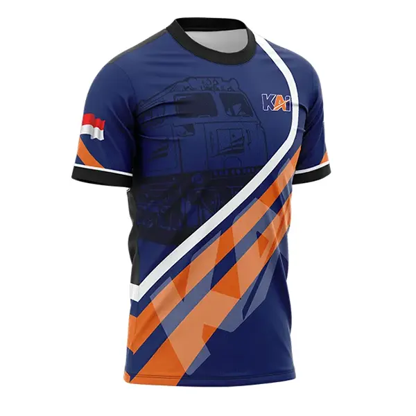 Jersey Kai Oblong Pendek / Baju Kereta Api Indonesia - foto 2