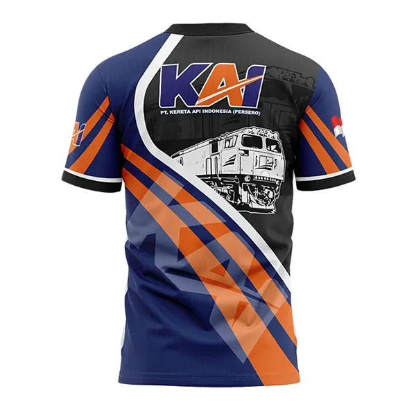 Jersey Kai Oblong Pendek / Baju Kereta Api Indonesia - foto 3