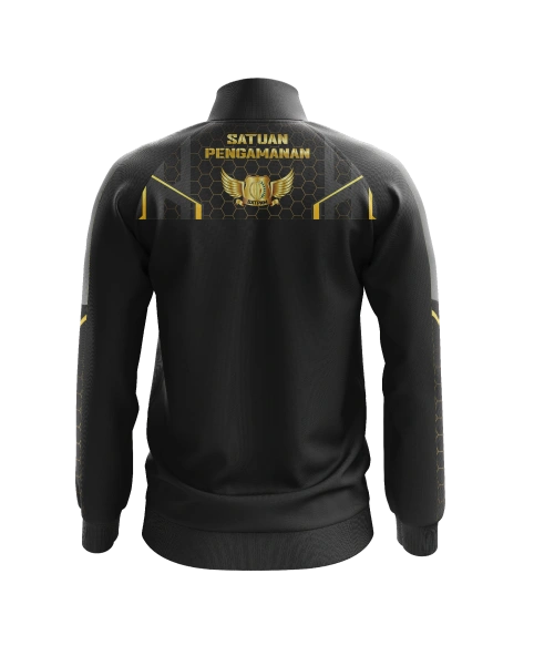 SUGIH WARAS JAKET OLAHRAGA SATPAM BLACK SHINE - foto 3