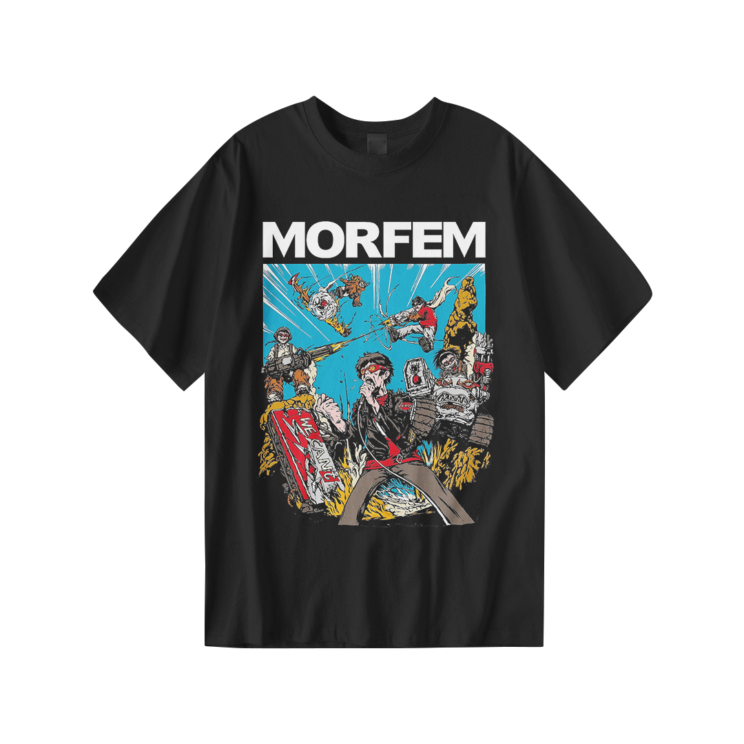 Kaos Distro MORFEM | T-Shirt Hitam | Cotton Combed 24s - foto 1