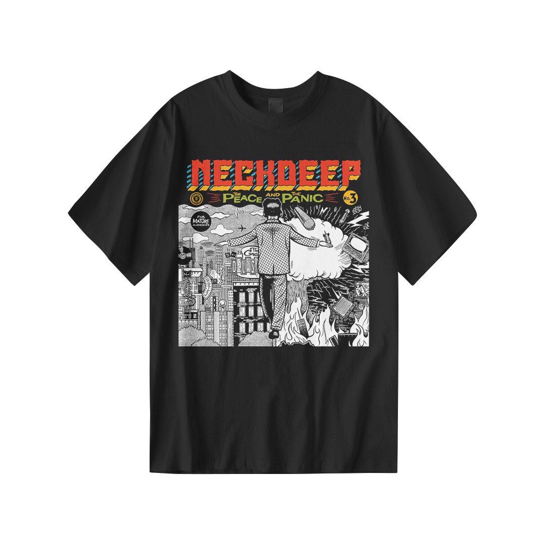 Kaos Distro NECKDEEP | T-Shirt Hitam | Cotton Combed 24s - foto 1