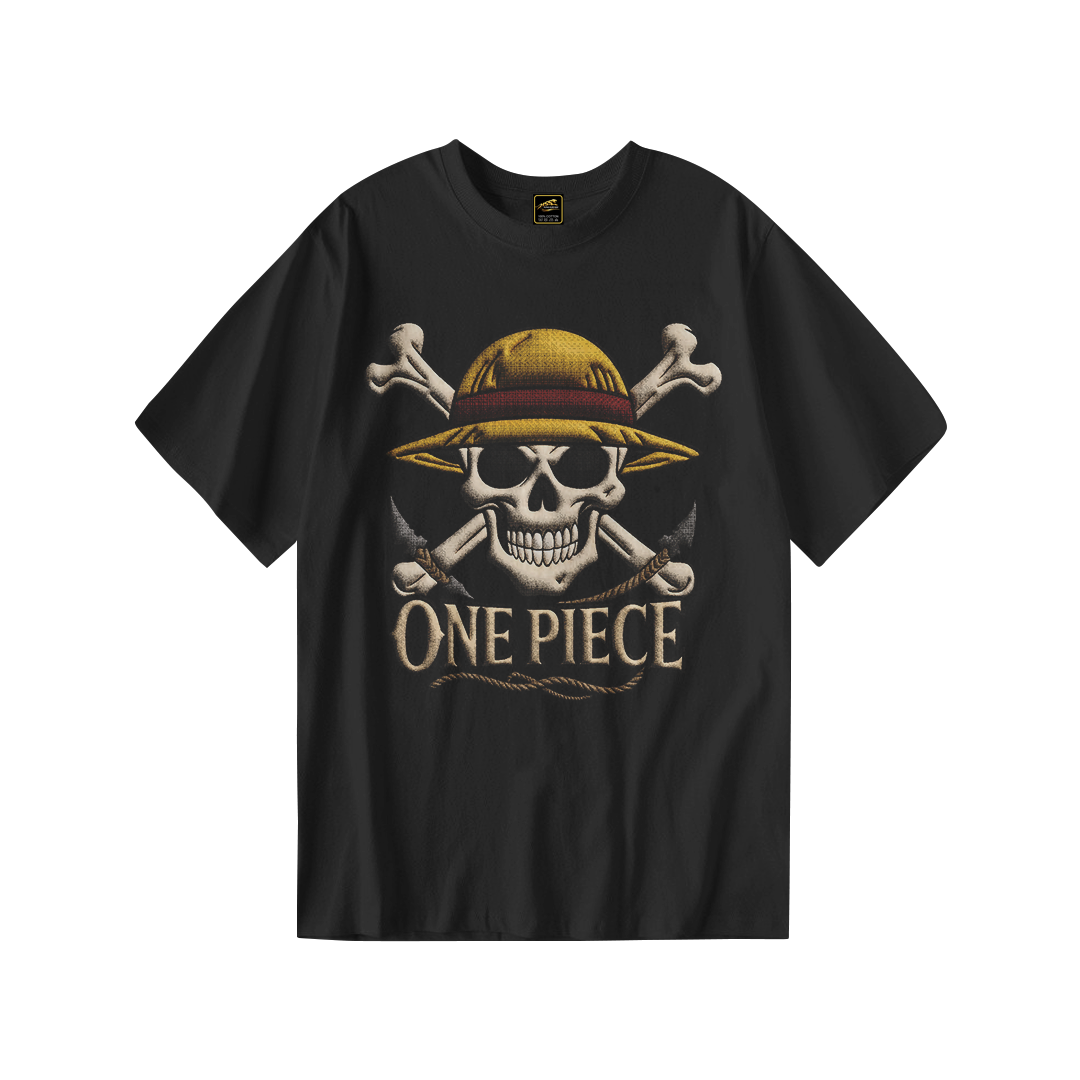Kaos Distro ONE PIECE | T-Shirt Hitam | Cotton Combed 24s - foto 1