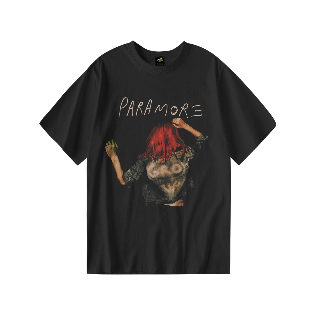 Kaos Distro PARAMOR GLOW UP | T-Shirt Hitam | Cotton Combed 24s - foto 1