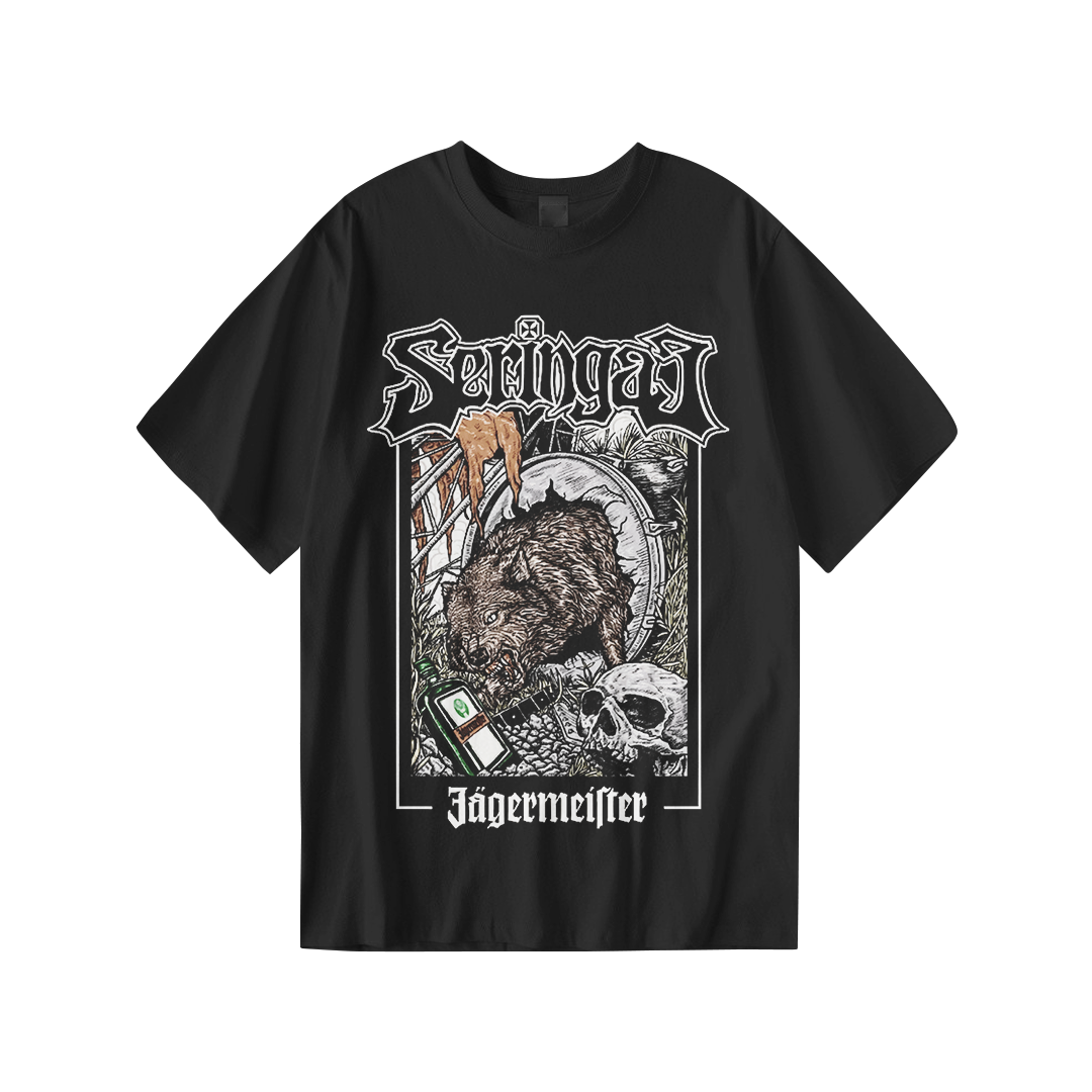 Kaos Distro SERINGAI | T-Shirt Hitam | Cotton Combed 24s - foto 1
