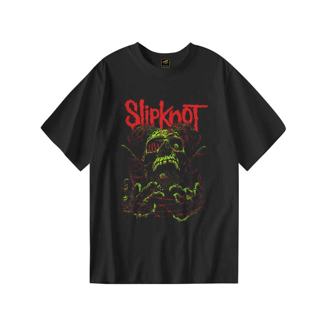 Kaos Distro SLIPKNOT | T-Shirt Hitam | Cotton Combed 24s - foto 1