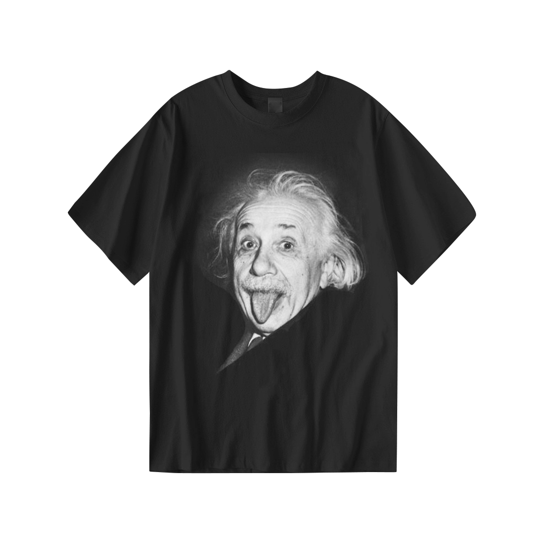 Kaos Distro ALBERT EINSTEIN | T-Shirt Hitam | Cotton Combed 24s - foto 1