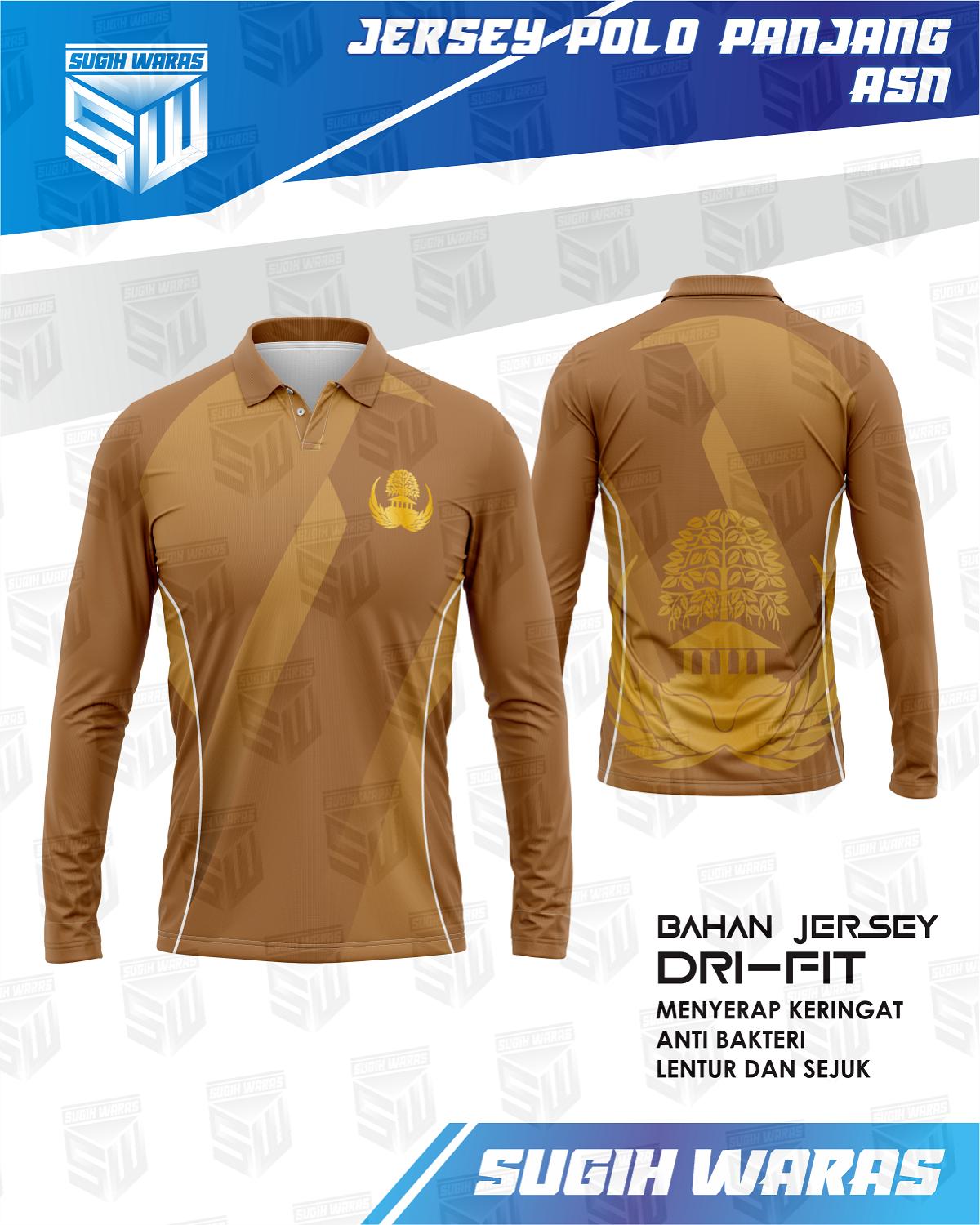 Jersey Polo Panjang ASN - foto 1