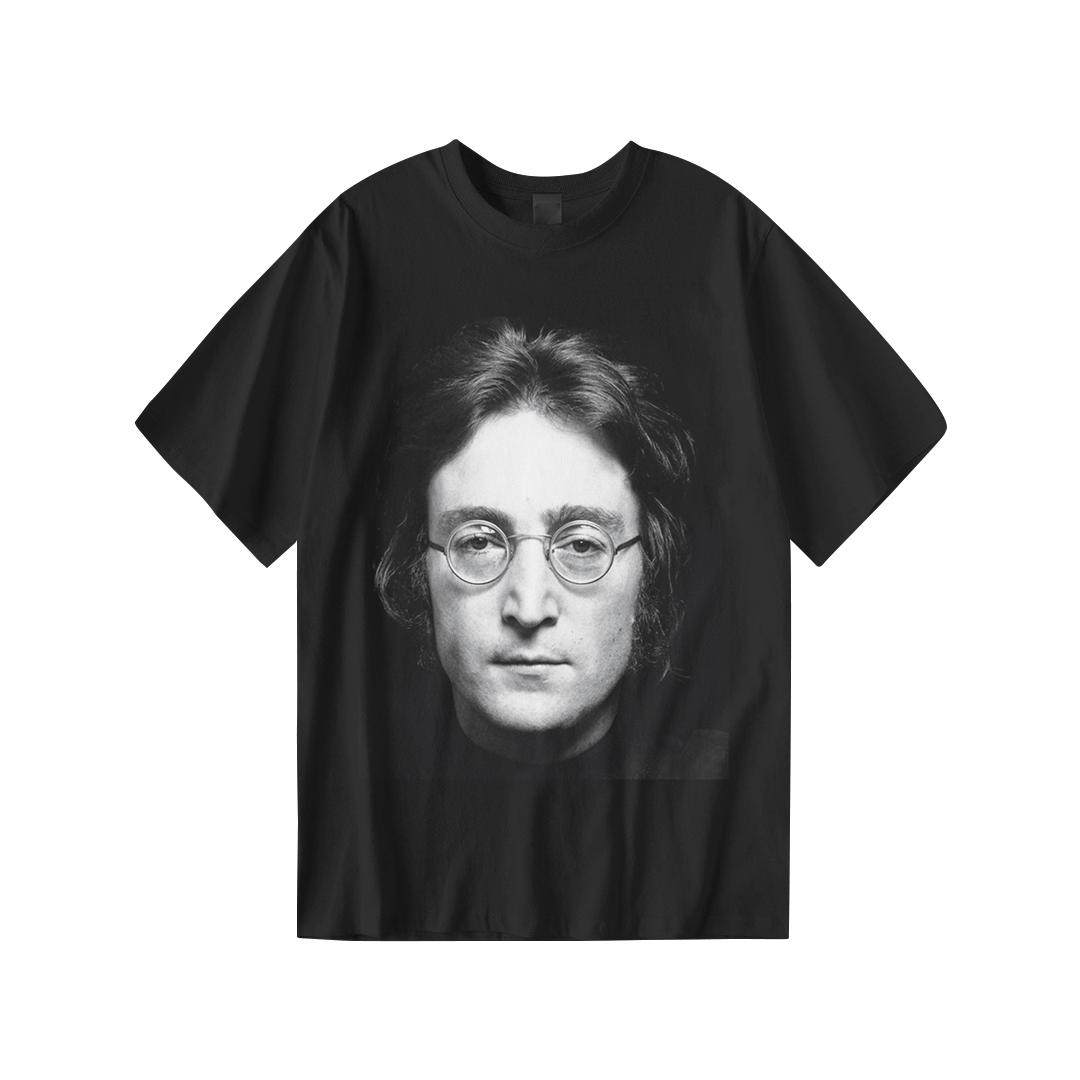 Kaos Distro JOHN LENNON | T-Shirt Hitam | Cotton Combed 24s