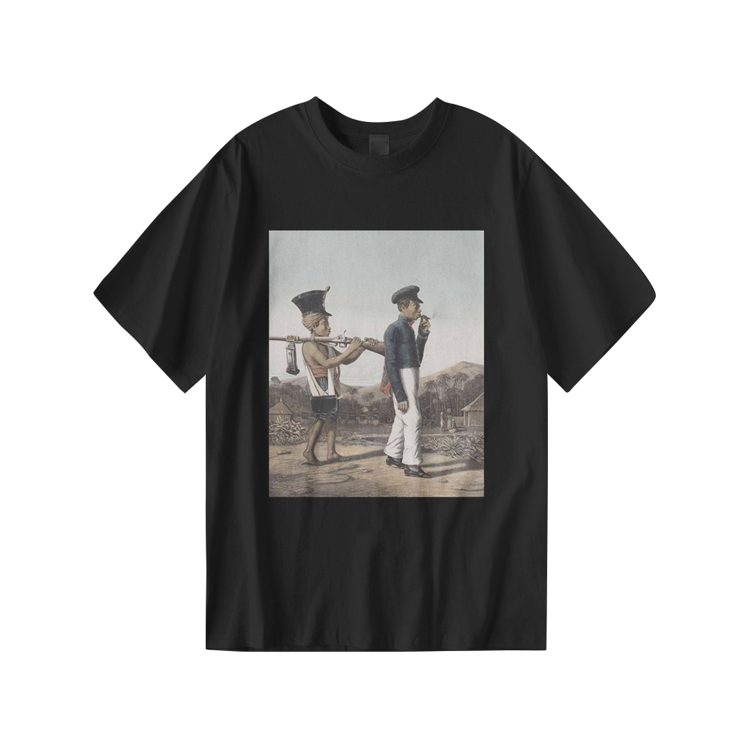 Kaos Distro LITHOGRAPHY | T-Shirt Hitam | Cotton Combed 24s
