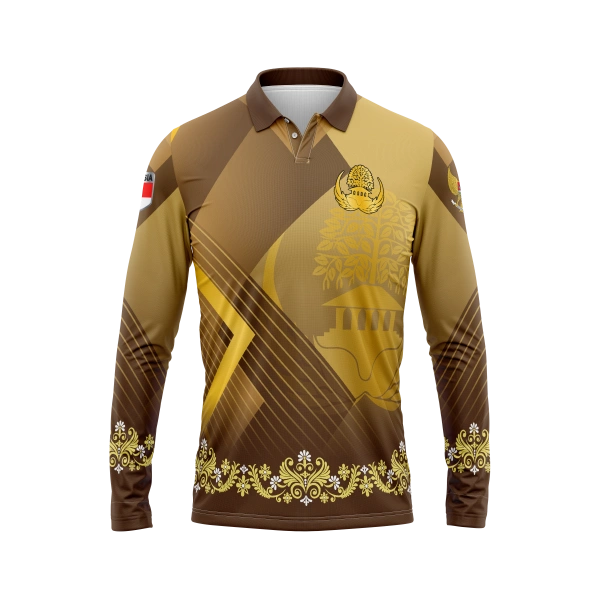 JERSEY POLO ASN PANJANG OLAHRAGA RUNNING - foto 1
