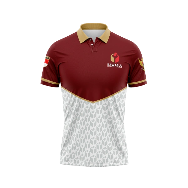 JERSEY POLO BAWASLU Pendek / Kaos Olahraga / Kaos Santai / Kaos Organisasi