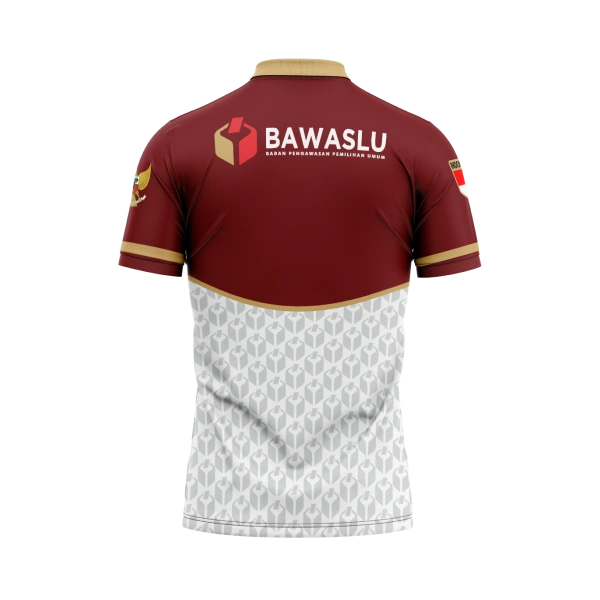 JERSEY POLO BAWASLU Pendek / Kaos Olahraga / Kaos Santai / Kaos Organisasi - foto 2