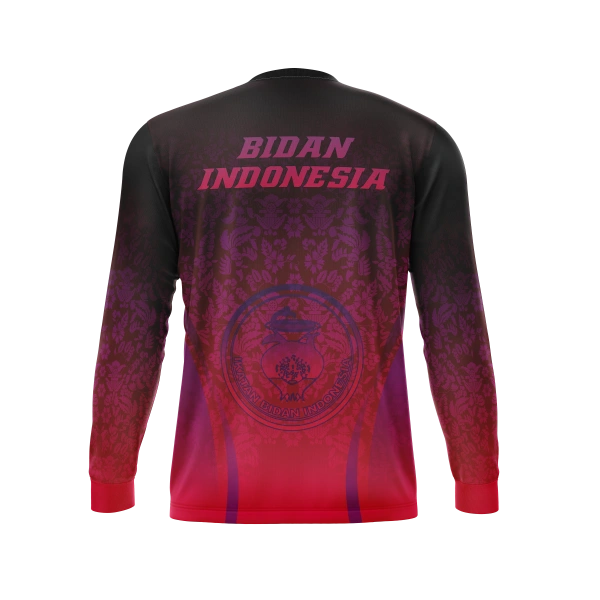 JERSEY BIDAN IDONESIA Panjang / Kaos Olahraga / Kaos Santai / Kaos Organisasi - foto 2