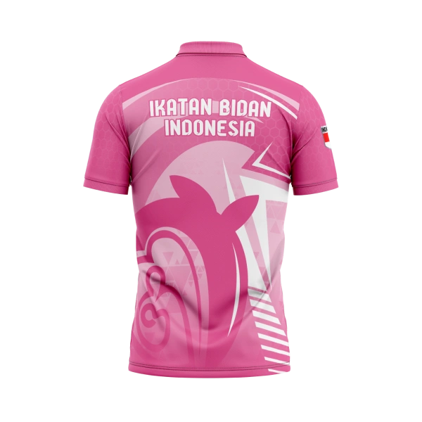 JERSEY POLO BIDAN PINK Pendek / Kaos Olahraga / Kaos Santai / Kaos Organisasi - foto 3